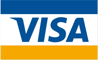 Visa payment logo in blue and gold, accepted payment method at Boyd Family Dentistry.